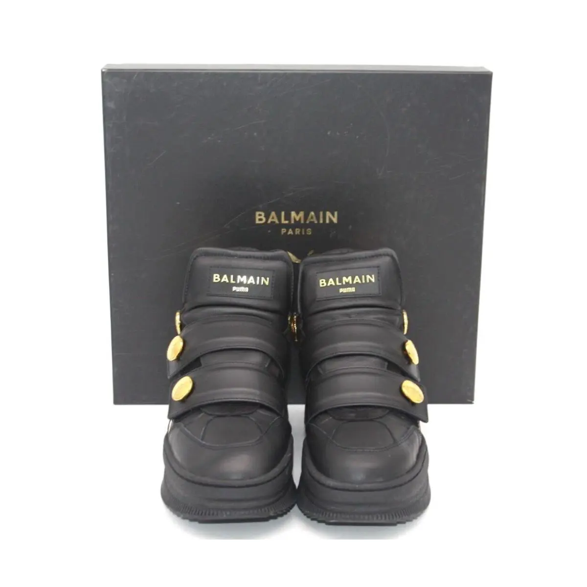 Puma shoes - PUMA DEVA STRAPS X BALMAIN - BLACK/GOLD 4