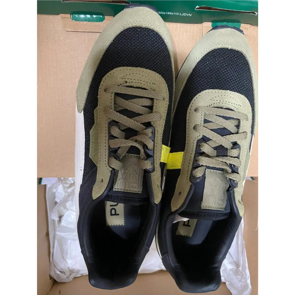 Puma shoes - PUMA Lo Rider - Rider - 381664-02 - Black Covert Green 11