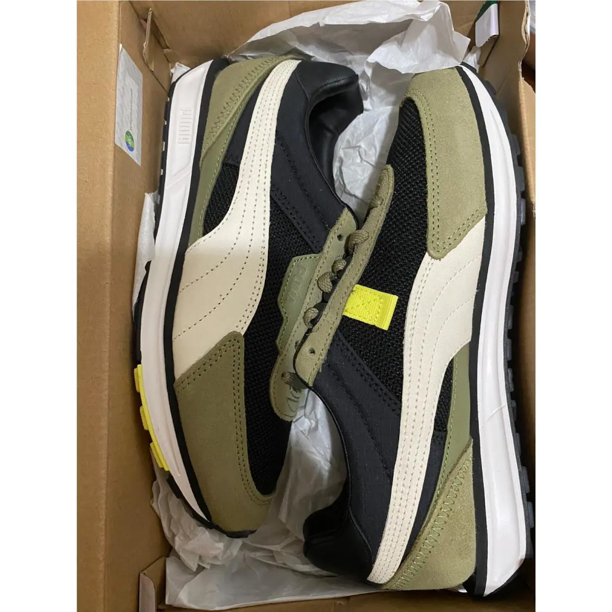 Puma shoes - PUMA Lo Rider - Rider - 381664-02 - Black Covert Green 20