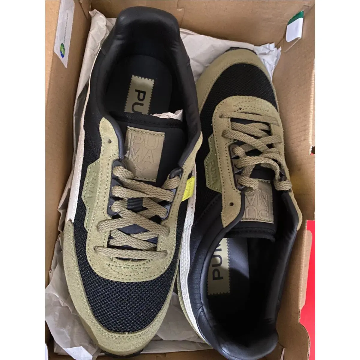 Puma shoes - PUMA Lo Rider - Rider - 381664-02 - Black Covert Green 22