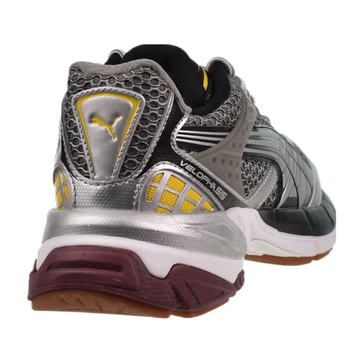 Puma shoes - Silver-Yellow-Burgundy 1