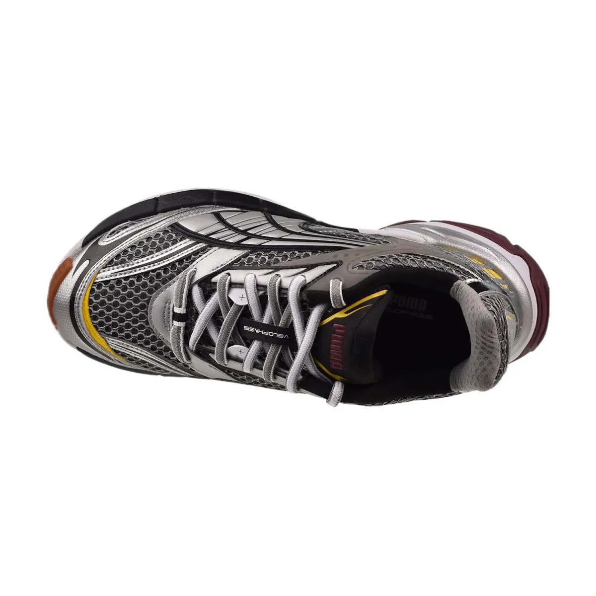Puma shoes - Silver-Yellow-Burgundy 3