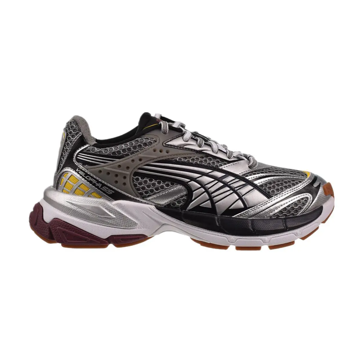 Puma shoes - Silver-Yellow-Burgundy 5