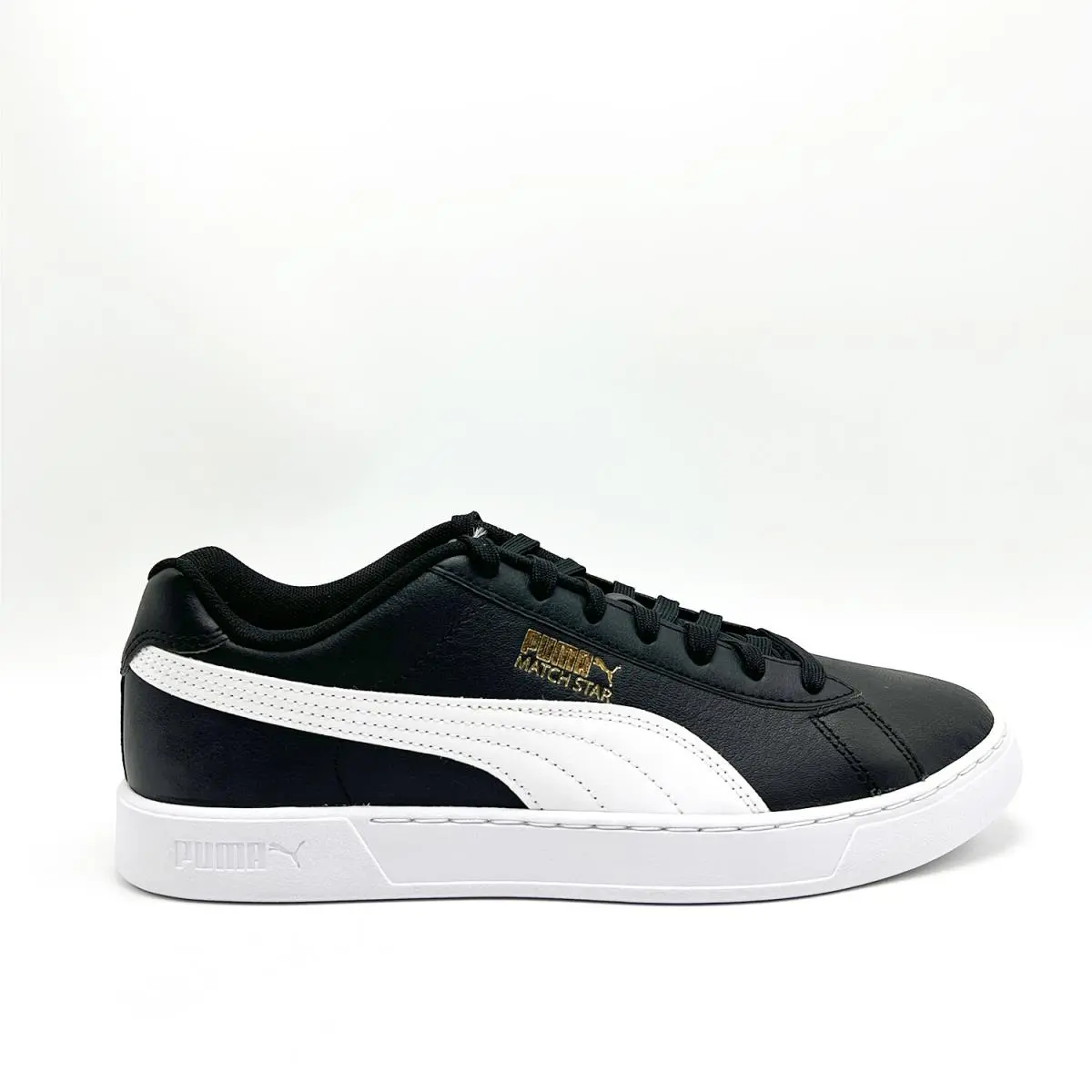 Men Puma Match Star Trainers Black / White 380204 04 Sz 8.5 - 11.0