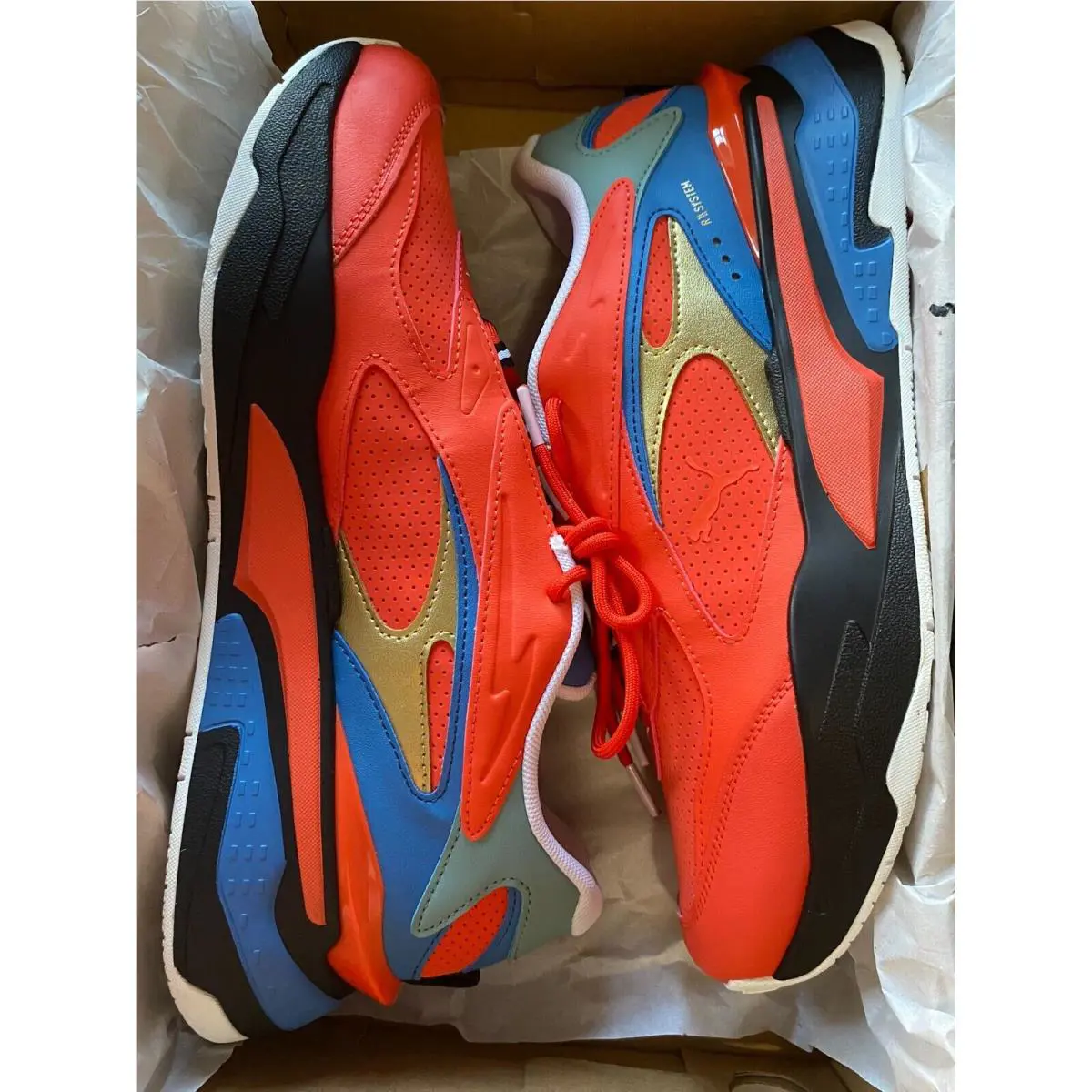 Puma shoes - PUMA RS-Fast FR - 385795-01 - Firelight/Blue/Black/Gold 1