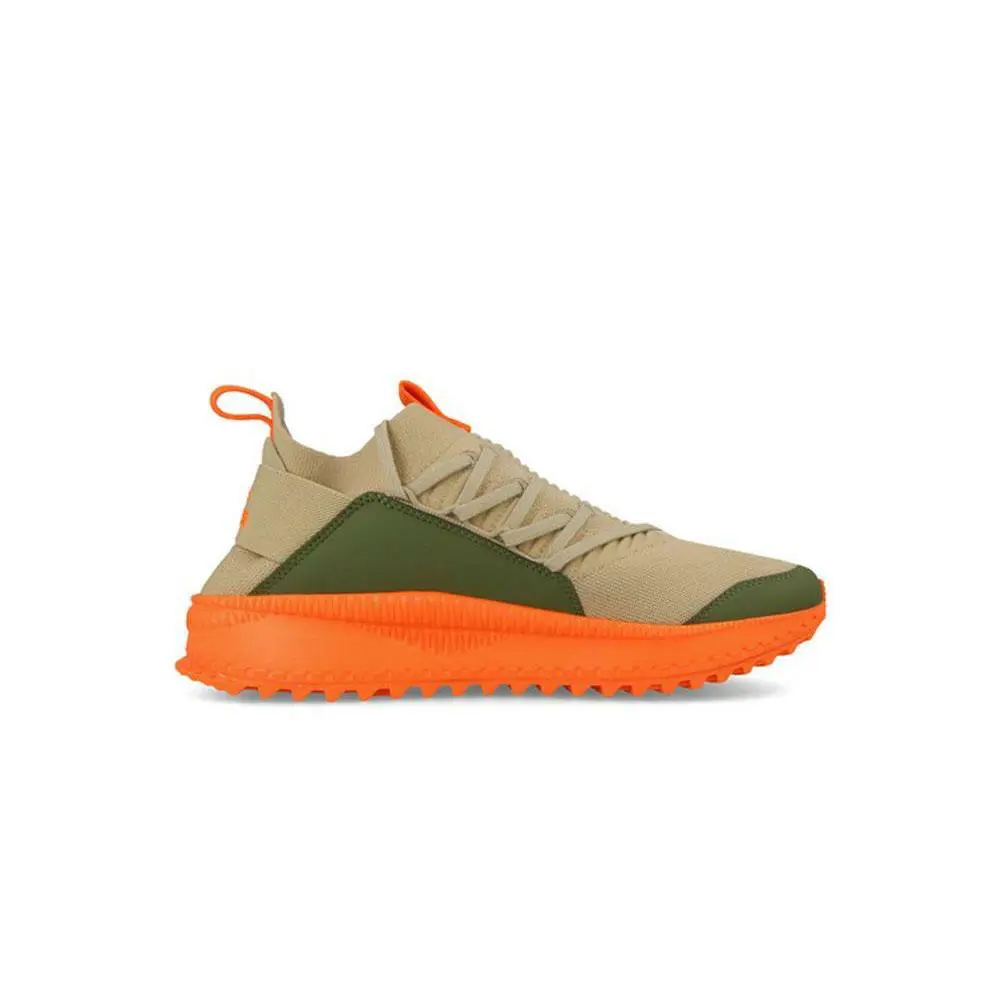 Puma Men`s Tsugi Jun Anr Tan/olive/orange 367701 01 Shoes Mens Sneakers Khaki - Pebble/Olive/Scarlet Ibis