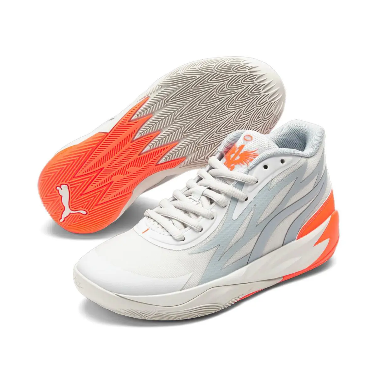 Puma shoes - Platinum Gray/Ultra Orange 0