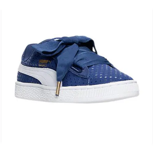 Puma shoes - Puma Basket Heart Denim - Basket Heart Denim - 36337101 - Blue 4