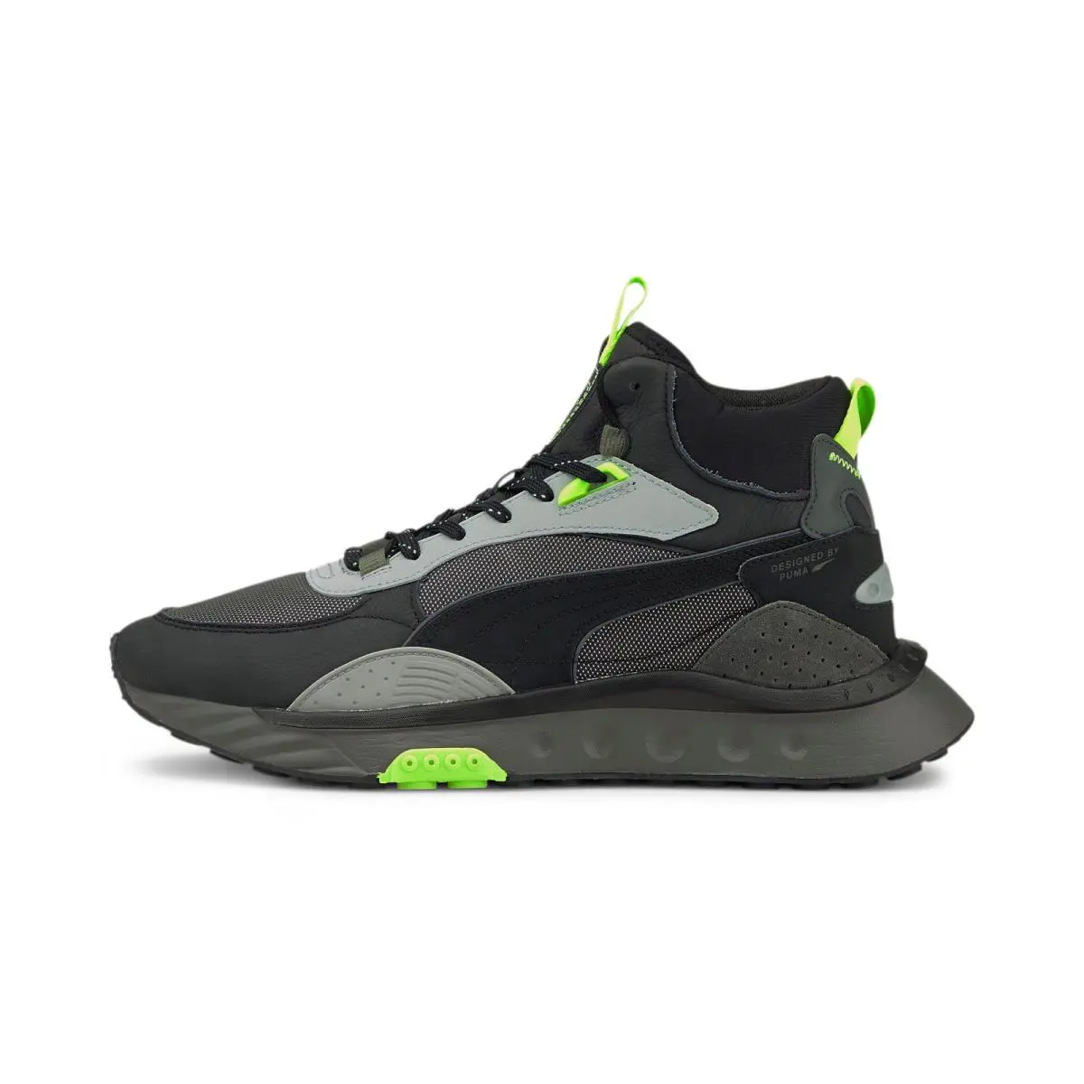 381598-01 Mens Puma Wild Rider Mid WS - Black