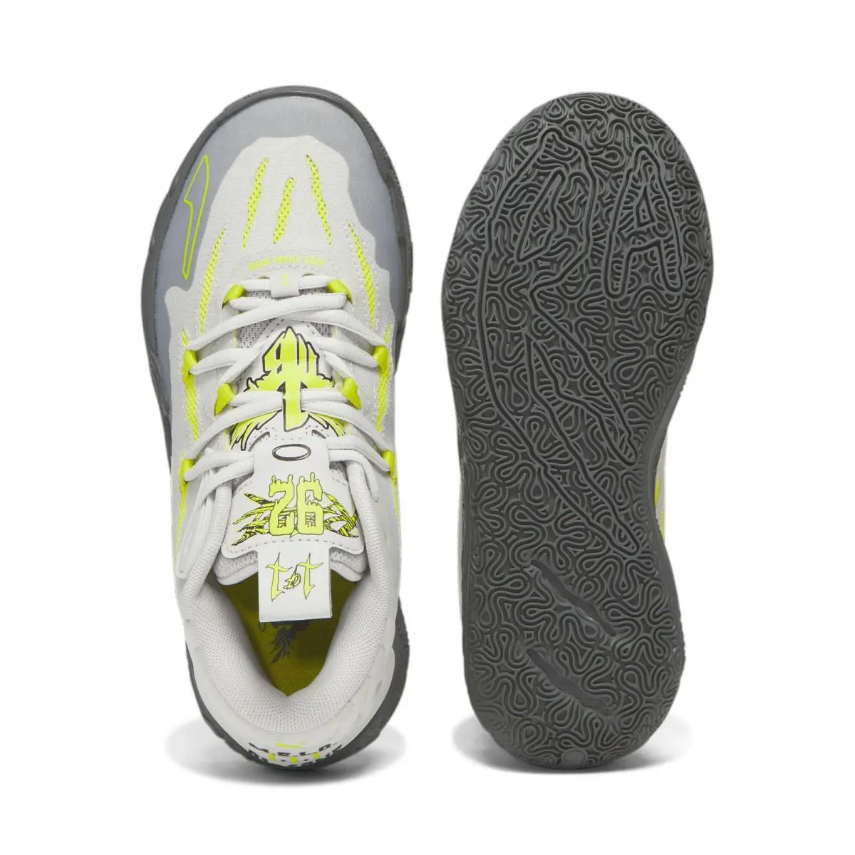 Puma shoes - Feather Grey/Lime Smash 2