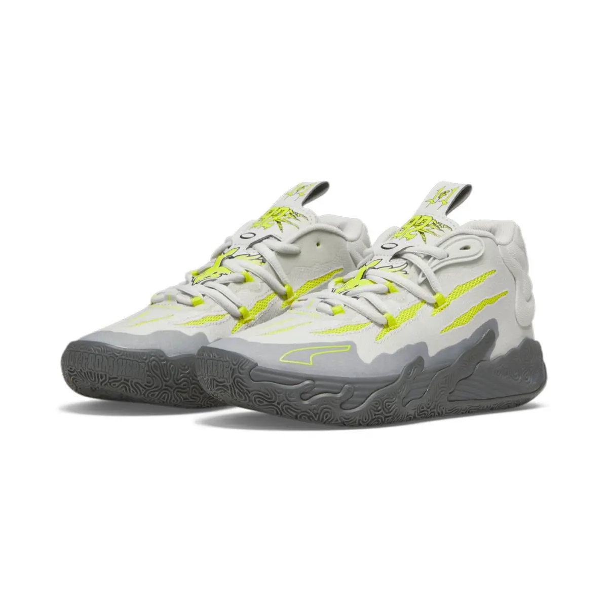 Puma shoes - Feather Grey/Lime Smash 4