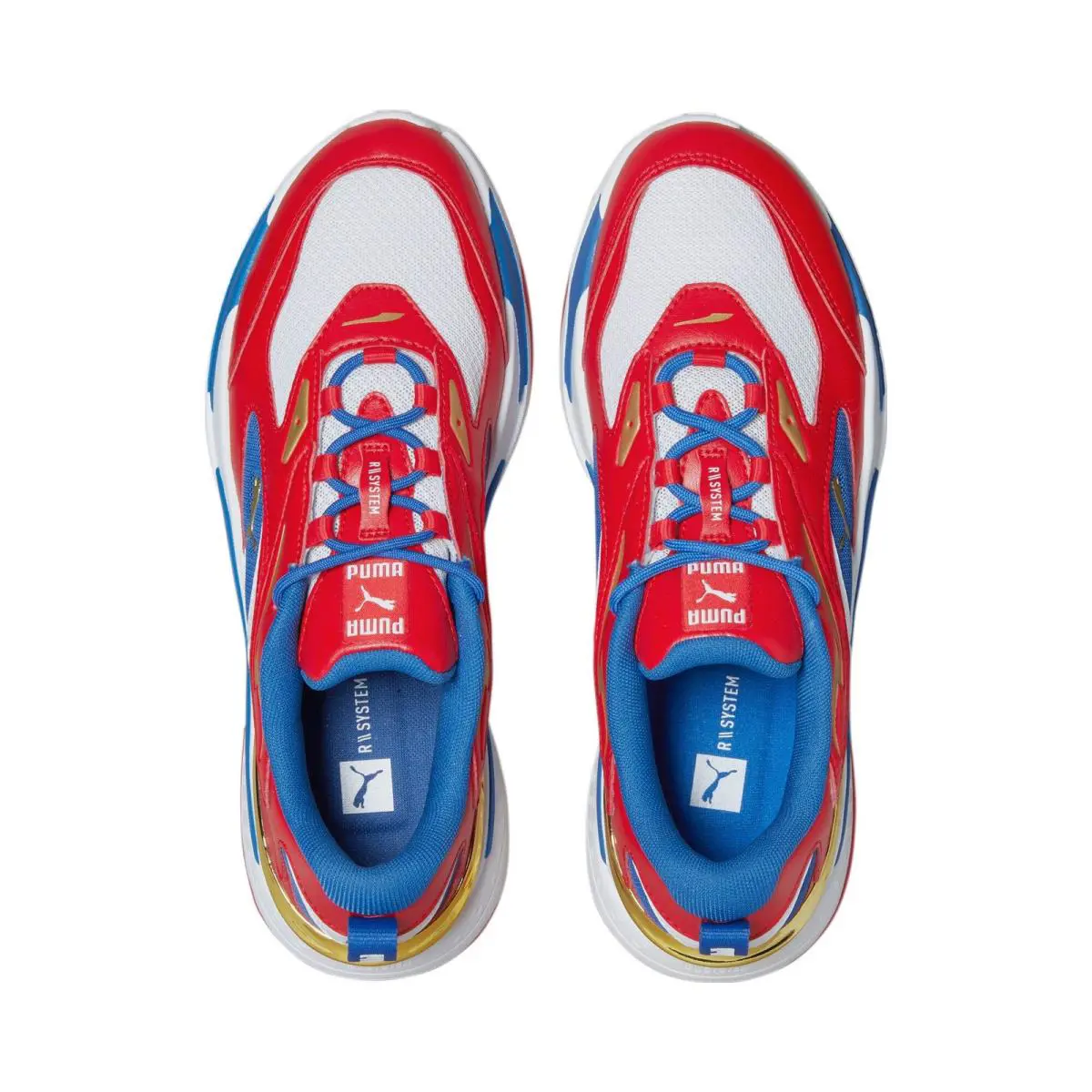 Puma shoes - White High/Risk Red/Strong Blue 3