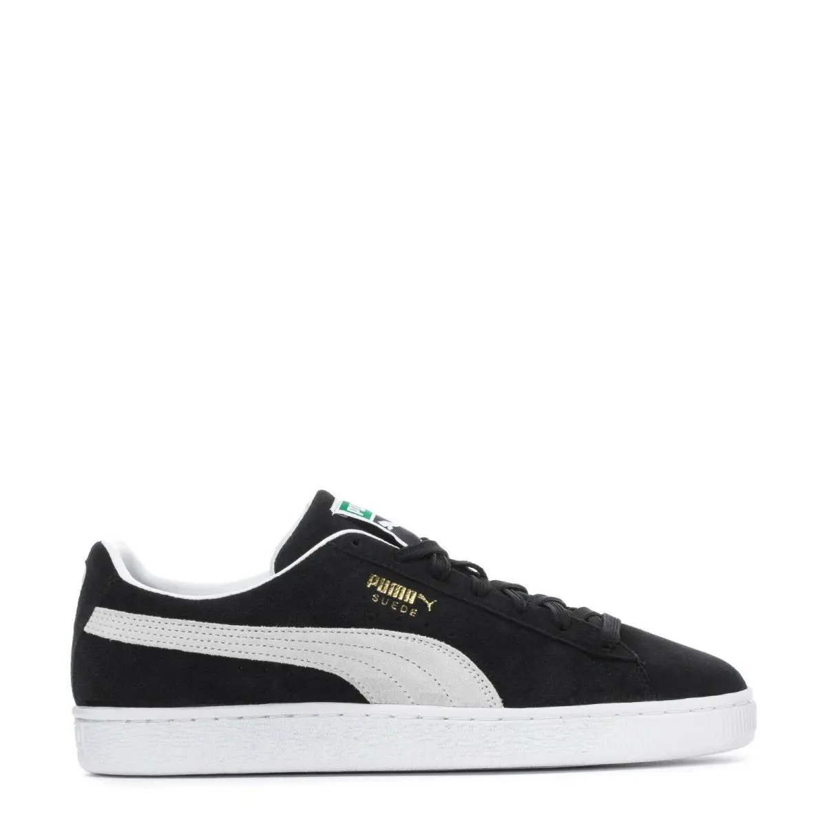 Mens Puma Suede Classic 374915-01 Black/white Shoes - Black