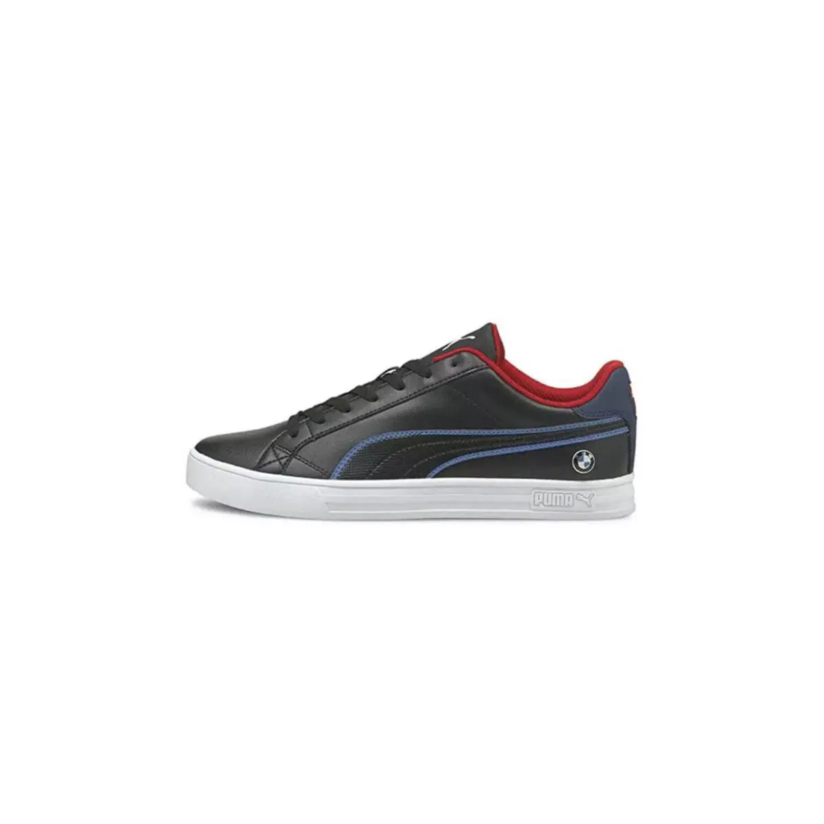 Puma shoes - PUMA BMW MMS Smash Vulc V3 LO - 306876 01 - Black Estate Blue Red (UPC: 0194580697948) 1