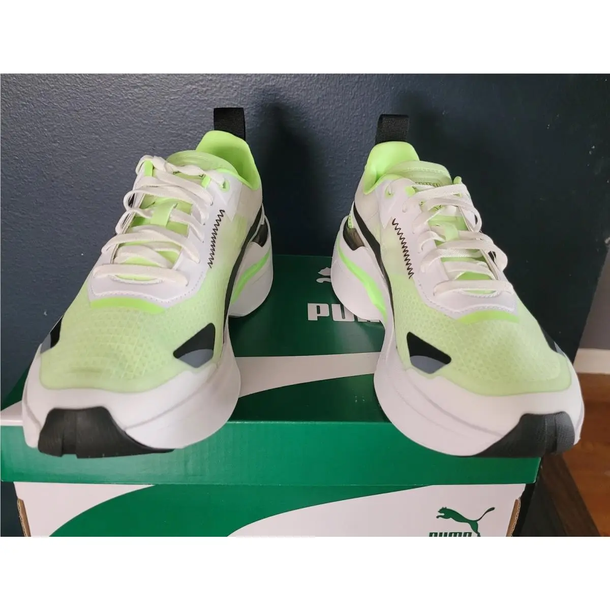 Puma shoes - PUMA Kosmo Rider - Kosmo Rider - 383113 01 - Puma white/Fizzy Lime (UPC: 195100167088) 0