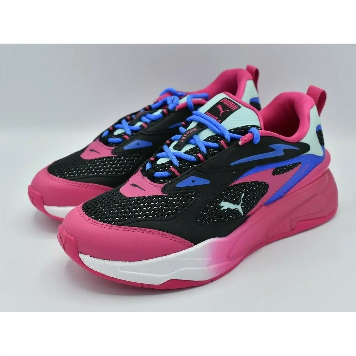 Puma RS Womens Size 9 Fast Surveillance Black Purple Shoes Sneakers 384329 01