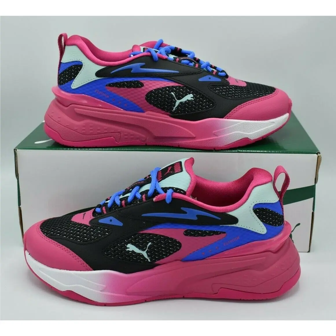 Puma shoes - PUMA RS - 384329 01 - Black Purple Bluemazing (UPC: 195099046944) 1