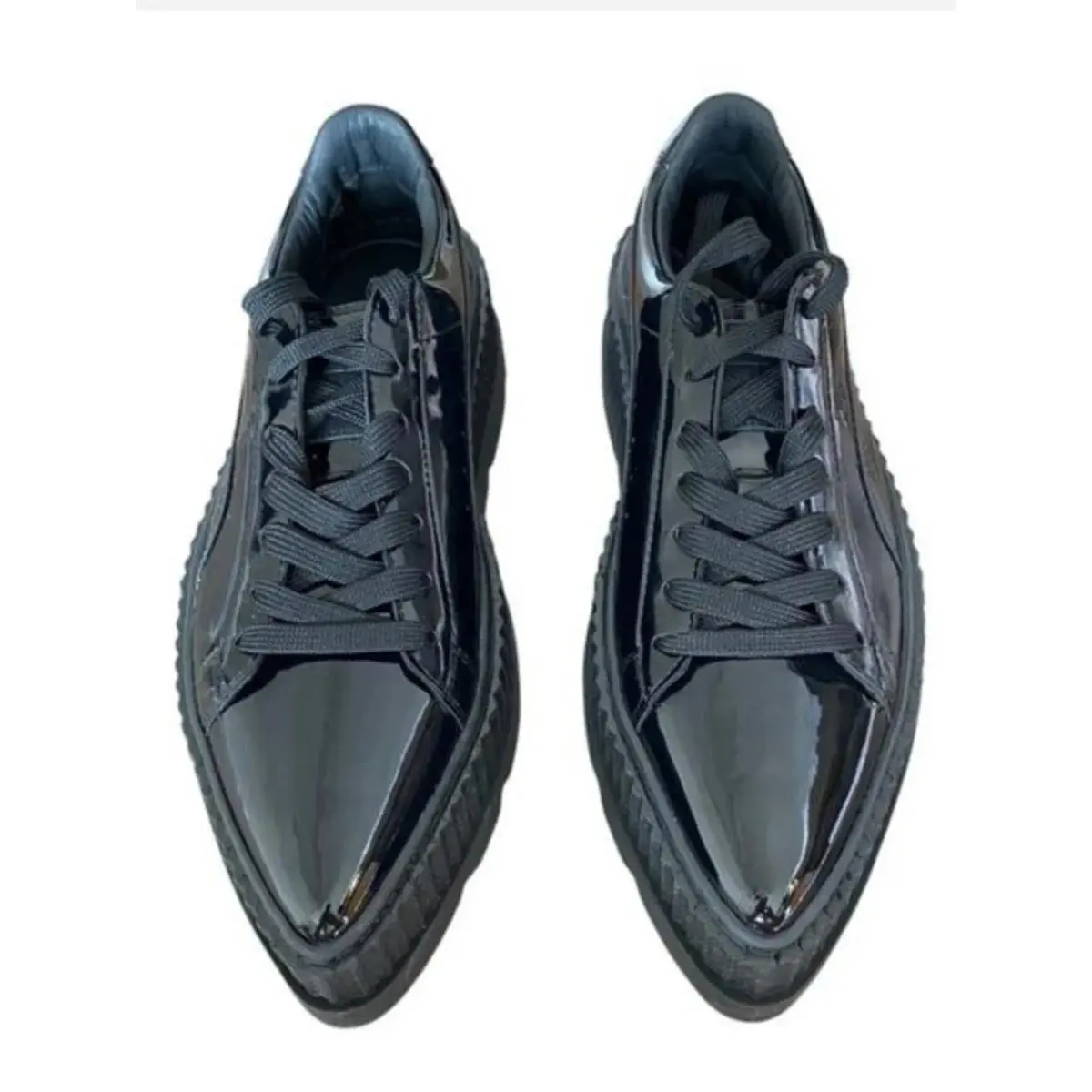 Puma shoes - Puma Fenty x Rihanna Pointy Creeper Patent Casual Sneaker - 36627001 - Black 1