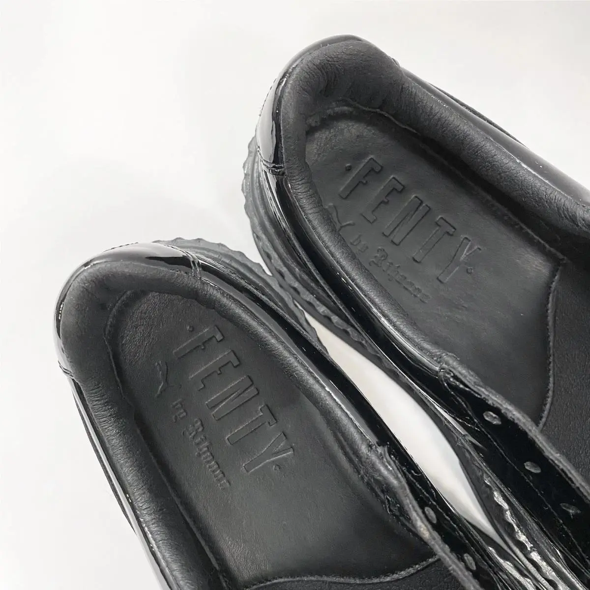Puma shoes - Puma Fenty x Rihanna Pointy Creeper Patent Casual Sneaker - 36627001 - Black 8
