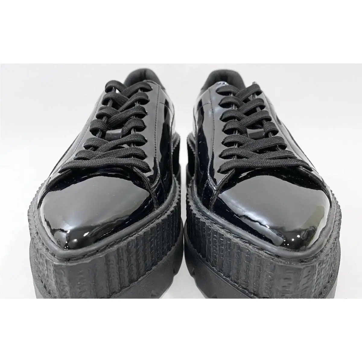 Puma shoes - Puma Fenty x Rihanna Pointy Creeper Patent Casual Sneaker - 36627001 - Black 11