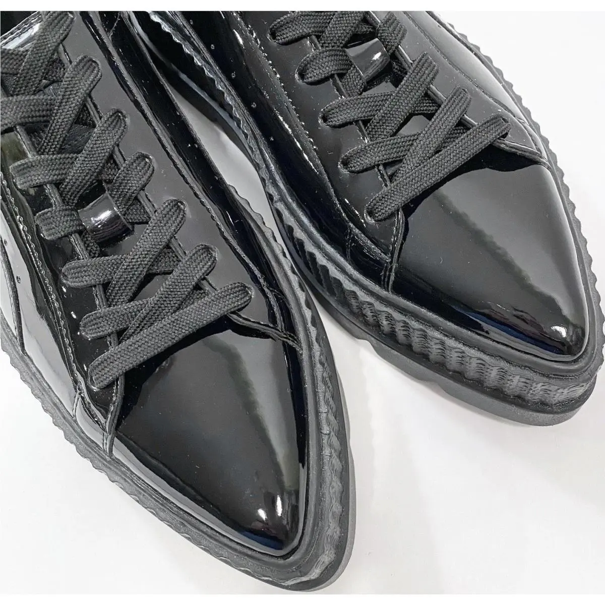 Puma shoes - Puma Fenty x Rihanna Pointy Creeper Patent Casual Sneaker - 36627001 - Black 3