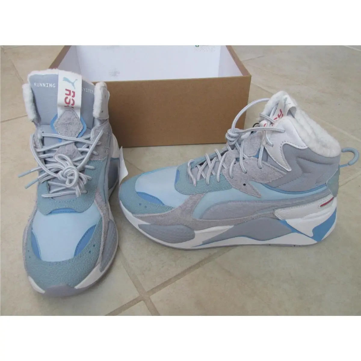 Puma Rs‑x Mid Wtr Blue Shoe Sneakers Men`s Size 8.5 380423‑01