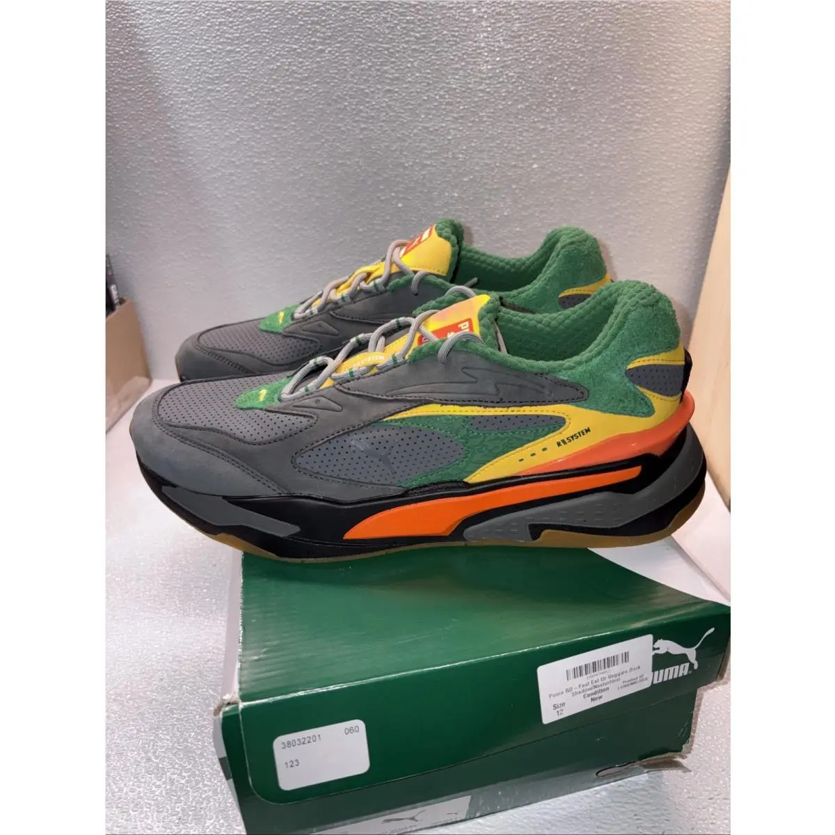 Puma shoes - PUMA RS-Fast Eat Ur Veggies - 380322-01 - Gray (UPC: 194579040151) 0