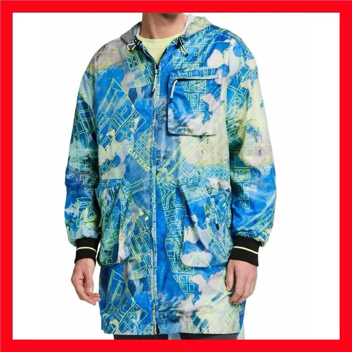 Puma x Central Saint Martins Aop Jacket Day Zero Parka 597194-02 Men Size M