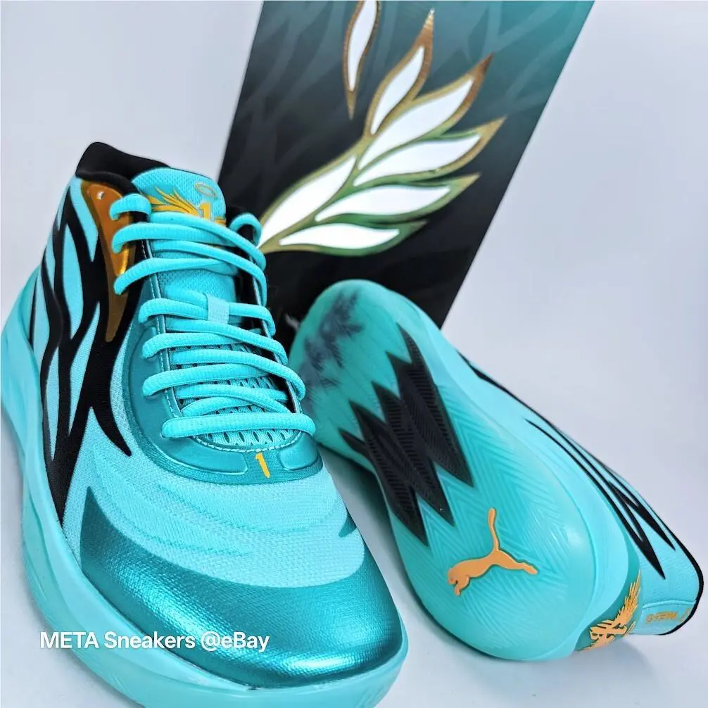 Puma shoes - PUMA MB.02 - 377590-01 - Elektro Aqua/Black 4