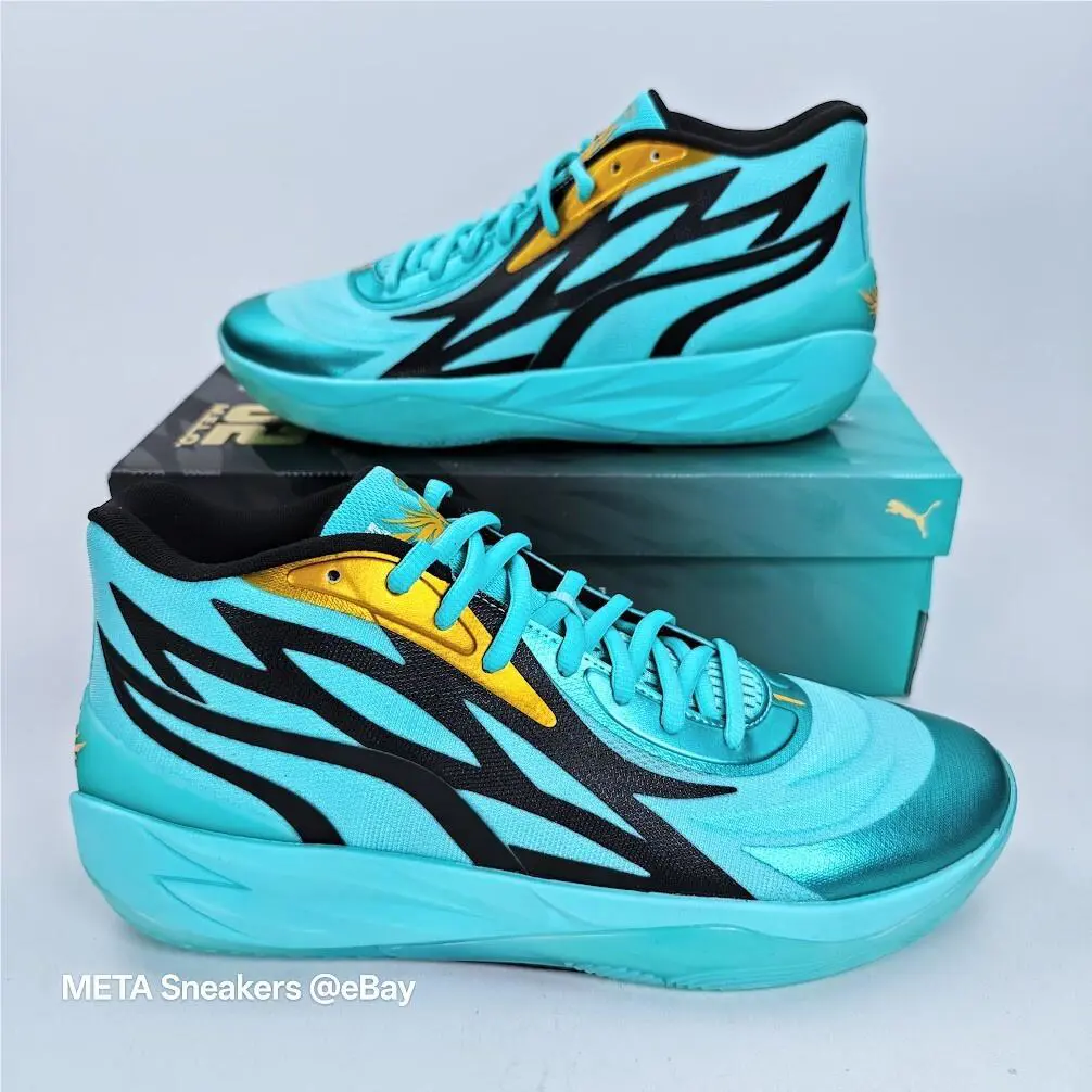 Puma shoes - PUMA MB.02 - 377590-01 - Elektro Aqua/Black 5