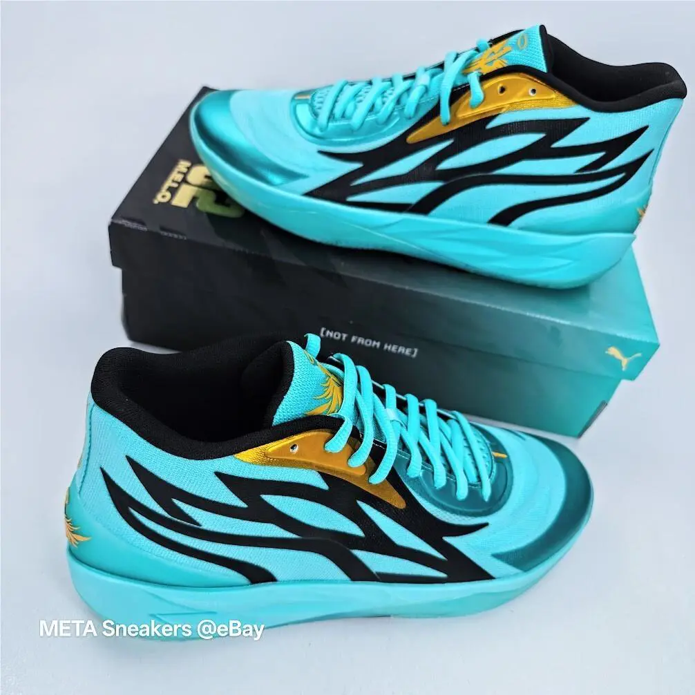 Puma shoes - PUMA MB.02 - 377590-01 - Elektro Aqua/Black 6