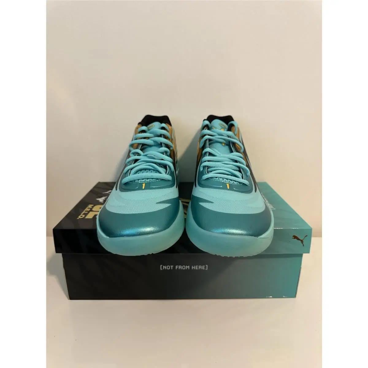 Puma shoes - PUMA Mb.02 X Honeycomb Basketball - 37759001 - Blue 2