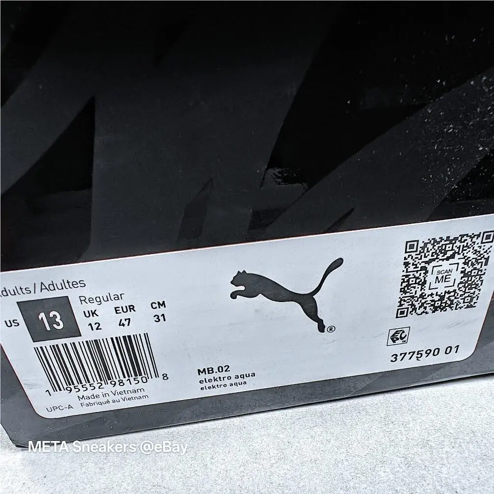 Puma shoes - PUMA MB.02 - 377590-01 - Elektro Aqua/Black 1