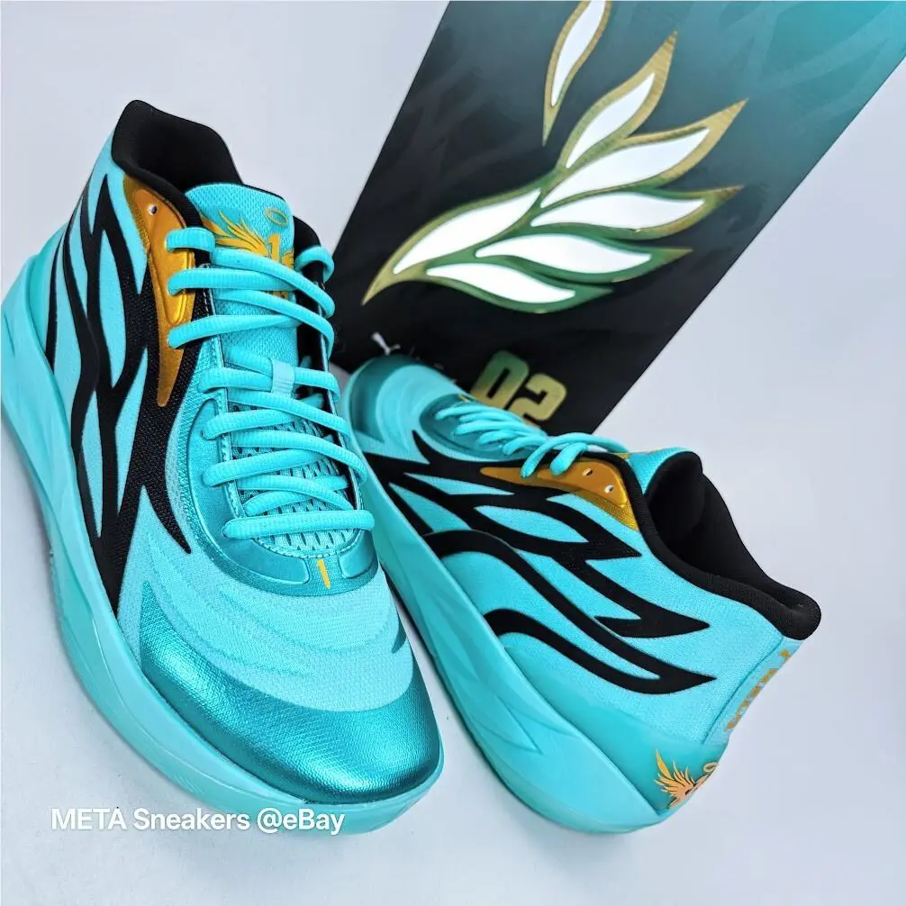 Puma shoes - PUMA MB.02 - 377590-01 - Elektro Aqua/Black 3