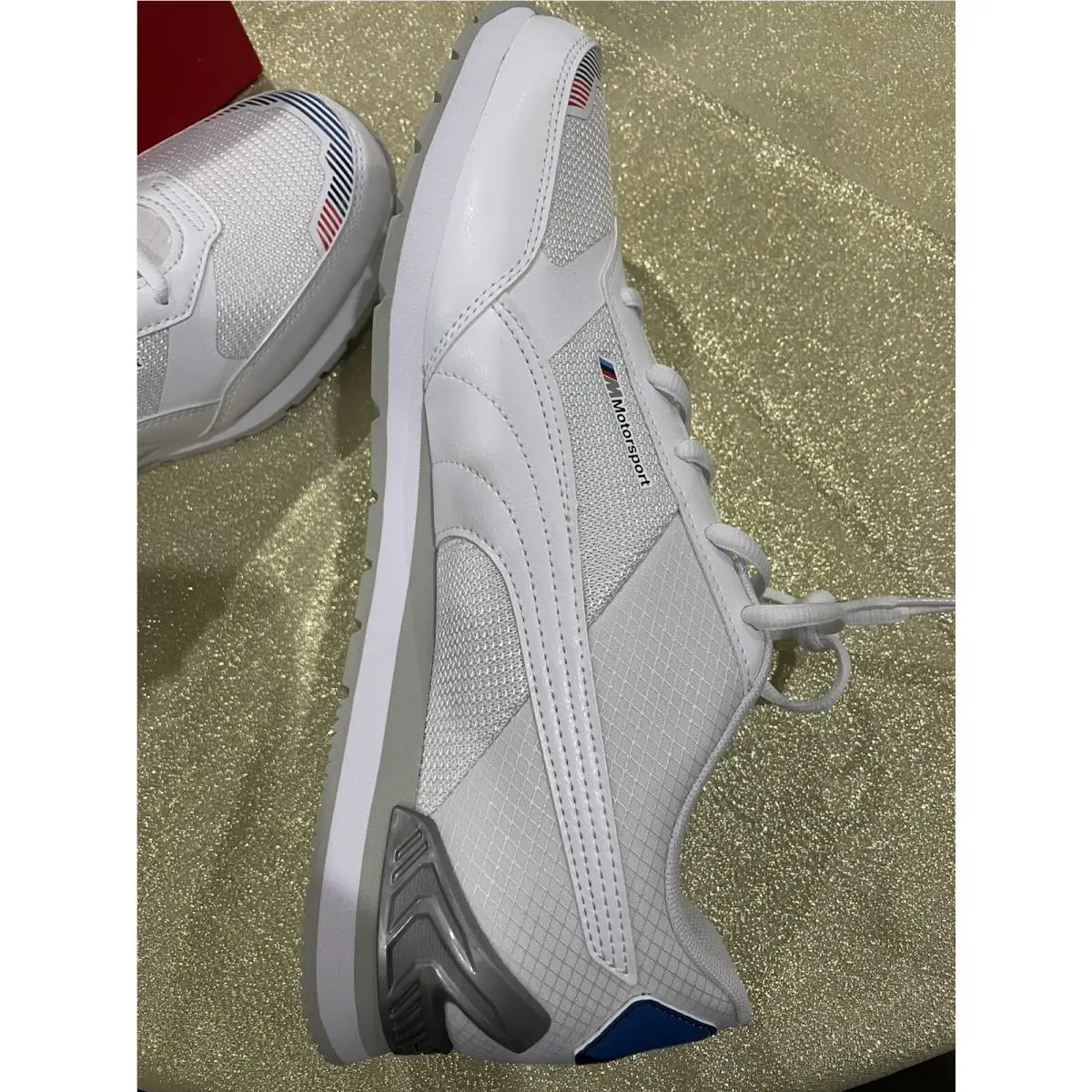 Puma shoes - PUMA BMW MMS Track Racer - 306872 02 - Puma White Silver (UPC: 0194580648995) 8