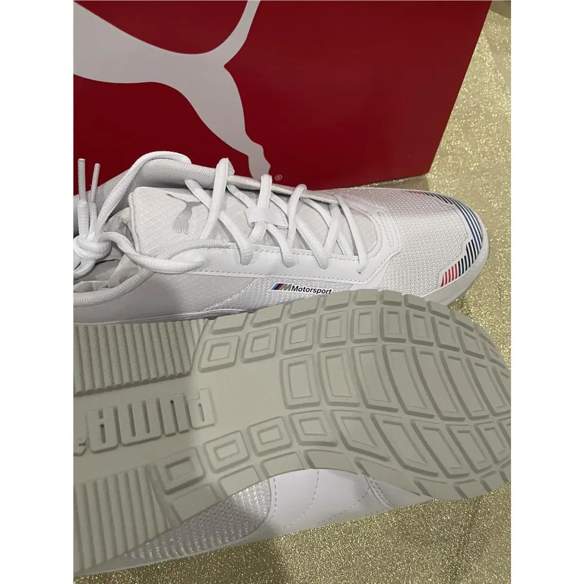 Puma shoes - PUMA BMW MMS Track Racer - 306872 02 - Puma White Silver (UPC: 0194580648995) 7