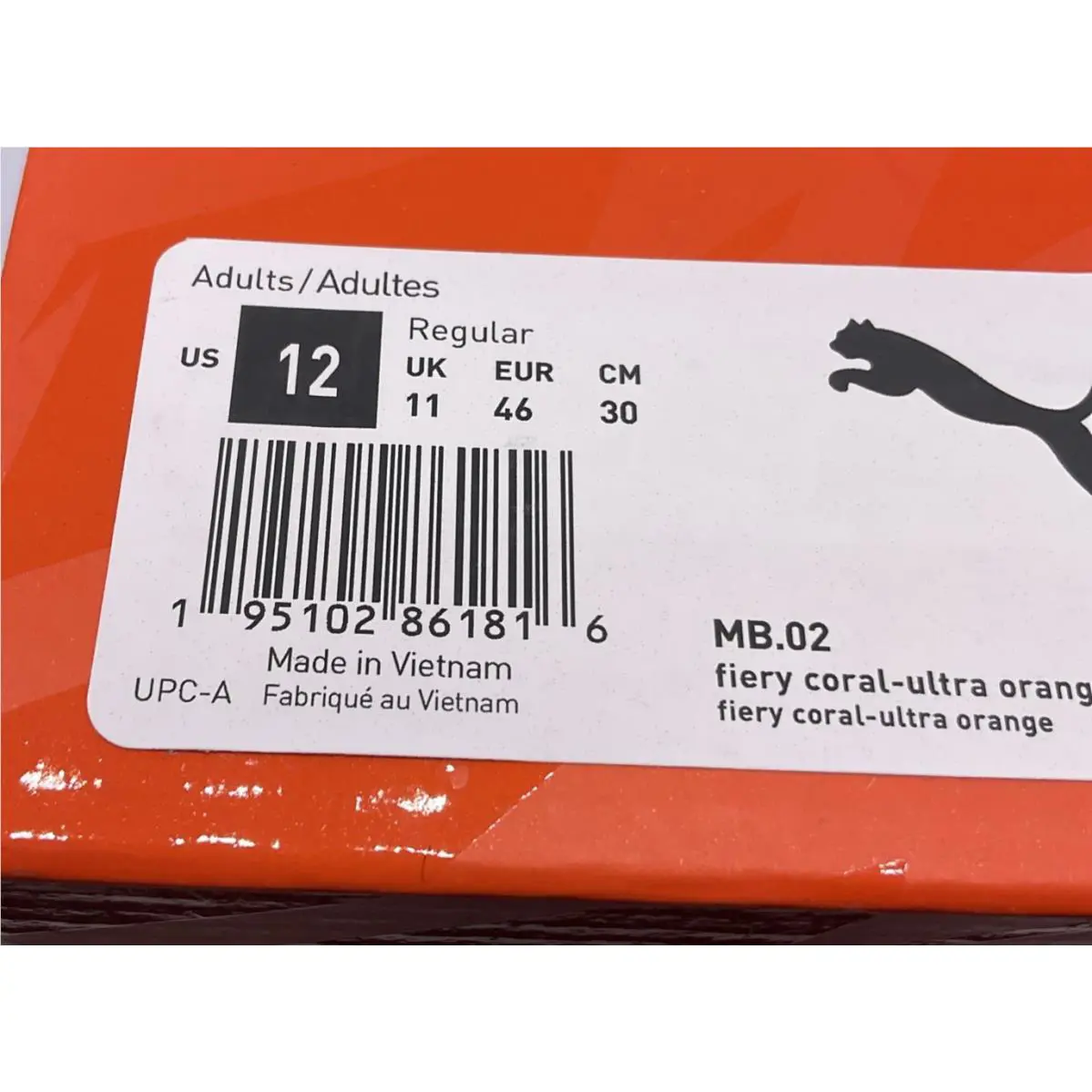 Puma shoes - PUMA MB 02 - 376442-01 - Orange (UPC: 195102861816) 13