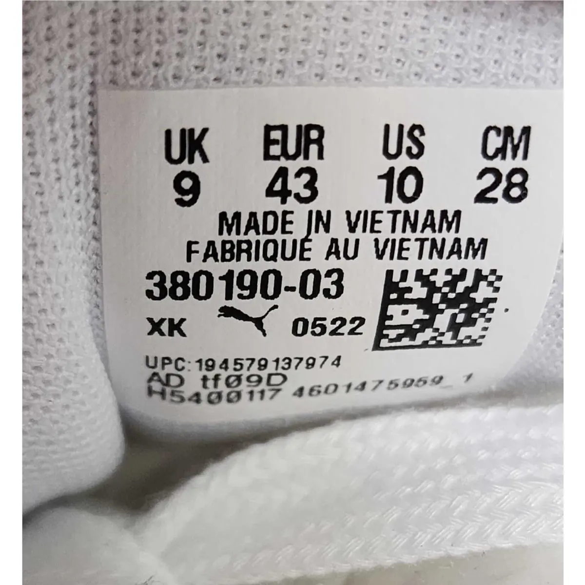 Puma shoes - 380190-03 - 380190-03 - White/Black 0