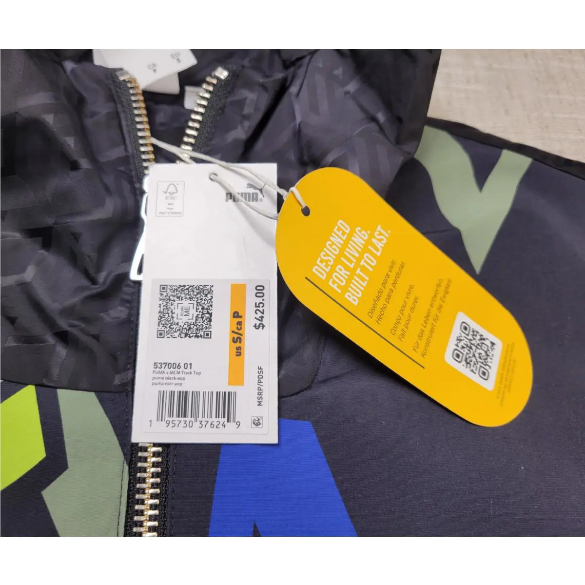 Puma clothing - Puma X MCM Track Jacket - 53700601 - Black Green Blue 9