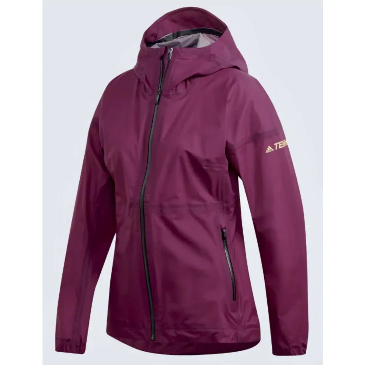 Adidas Agravic 3L Terrex Climaproof Waterproof Packable Berry Jacket Womens Sz S