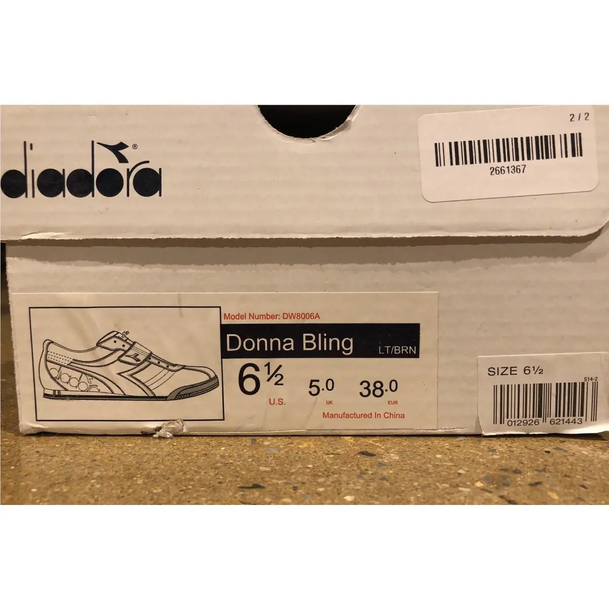 Diadora shoes - Brown (UPC: 012926621443) 7