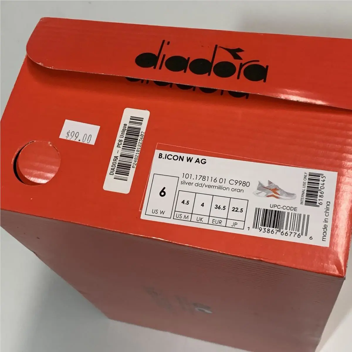 Diadora shoes - Diadora B.ICON W AG - 101 178116 01 C9980 - Gray 4