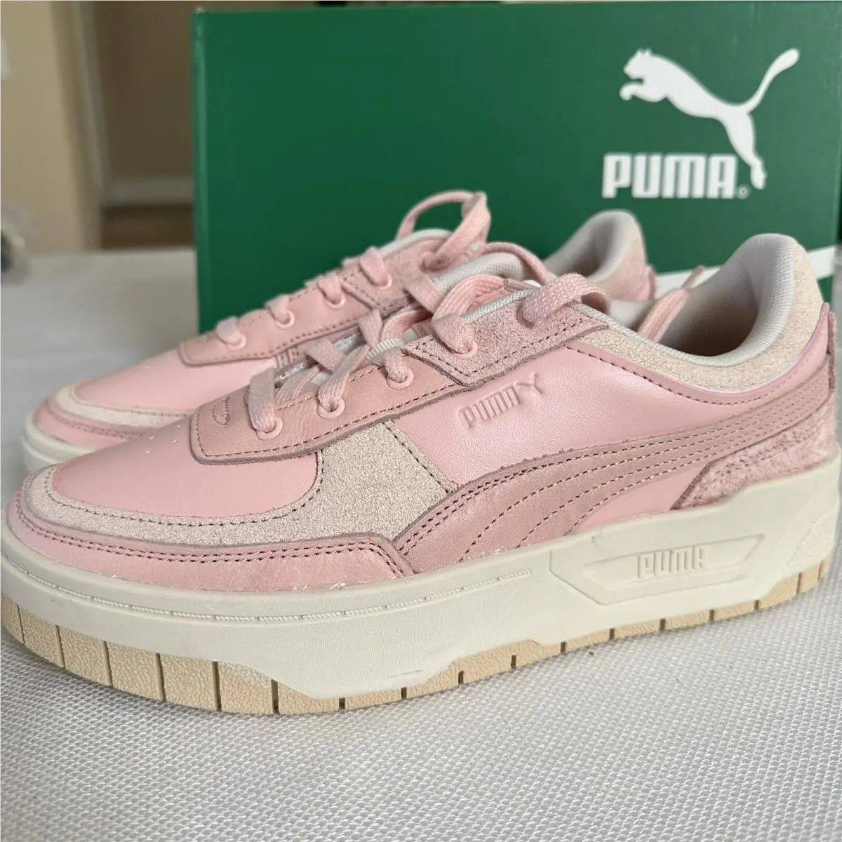 Puma Womens 8.5 Cali Dream Thrifted Lace Up Sneakers Shoes Casual - Pink