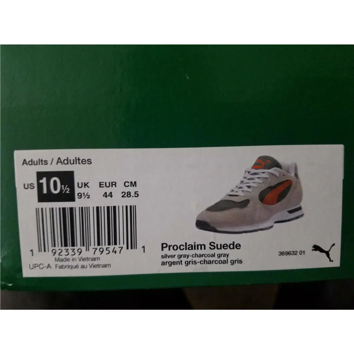 Puma shoes - Proclaim - Proclaim - Silver Gray, Charcoal Gray 7