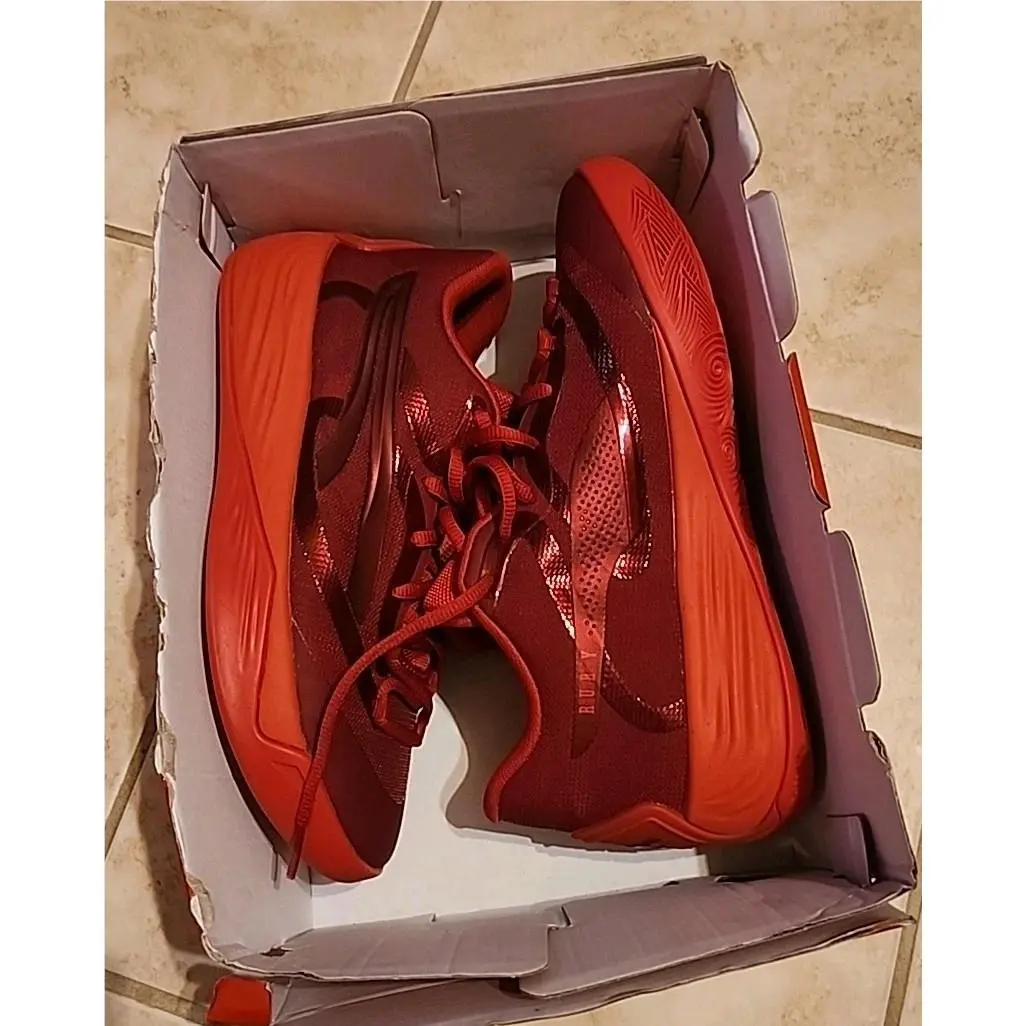 Puma Stewie 2 Ruby Basketball Womens 9.5 Red Sneakers Athletic Shoes 37831701 - Red