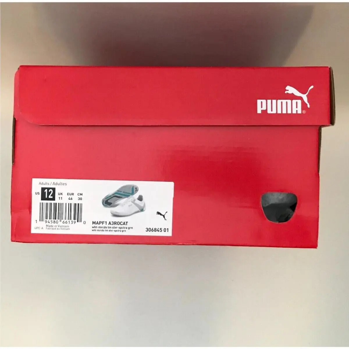 Puma shoes - PUMA Mercedes-AMG Petronas F1 x A3ROCAT - 306845-01 - White (UPC: 194580661390) 10