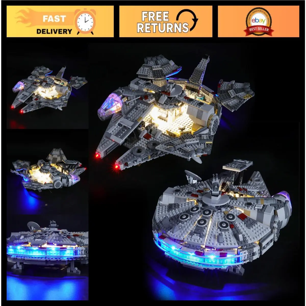Led Light Kit For Lego 75257 Millennium Falcon - Star Wars Compatible Lighting