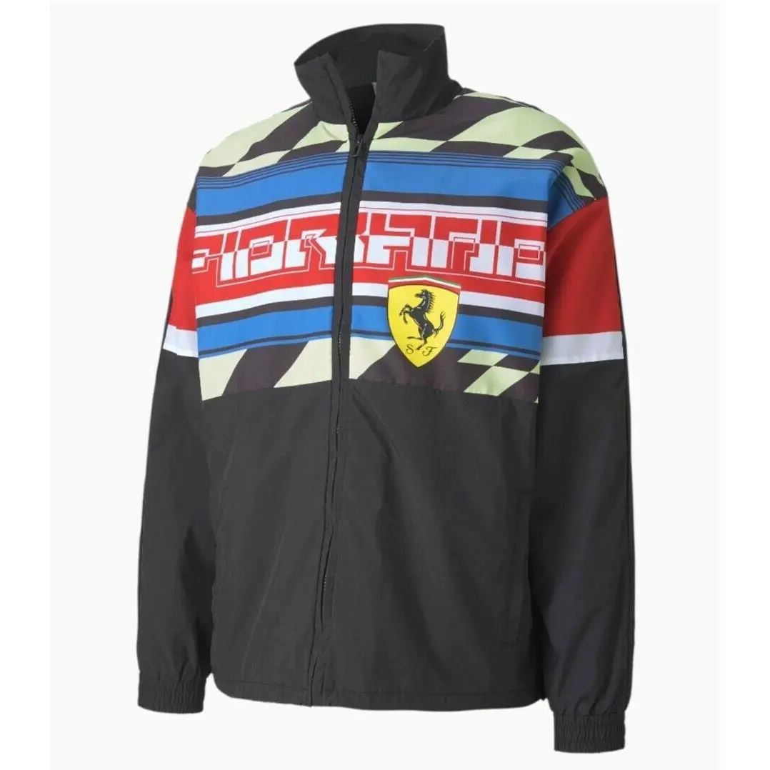 Puma clothing - Puma Scuderia Ferrari Woven Jacket - 596137 02 - Black & Multi Color 1