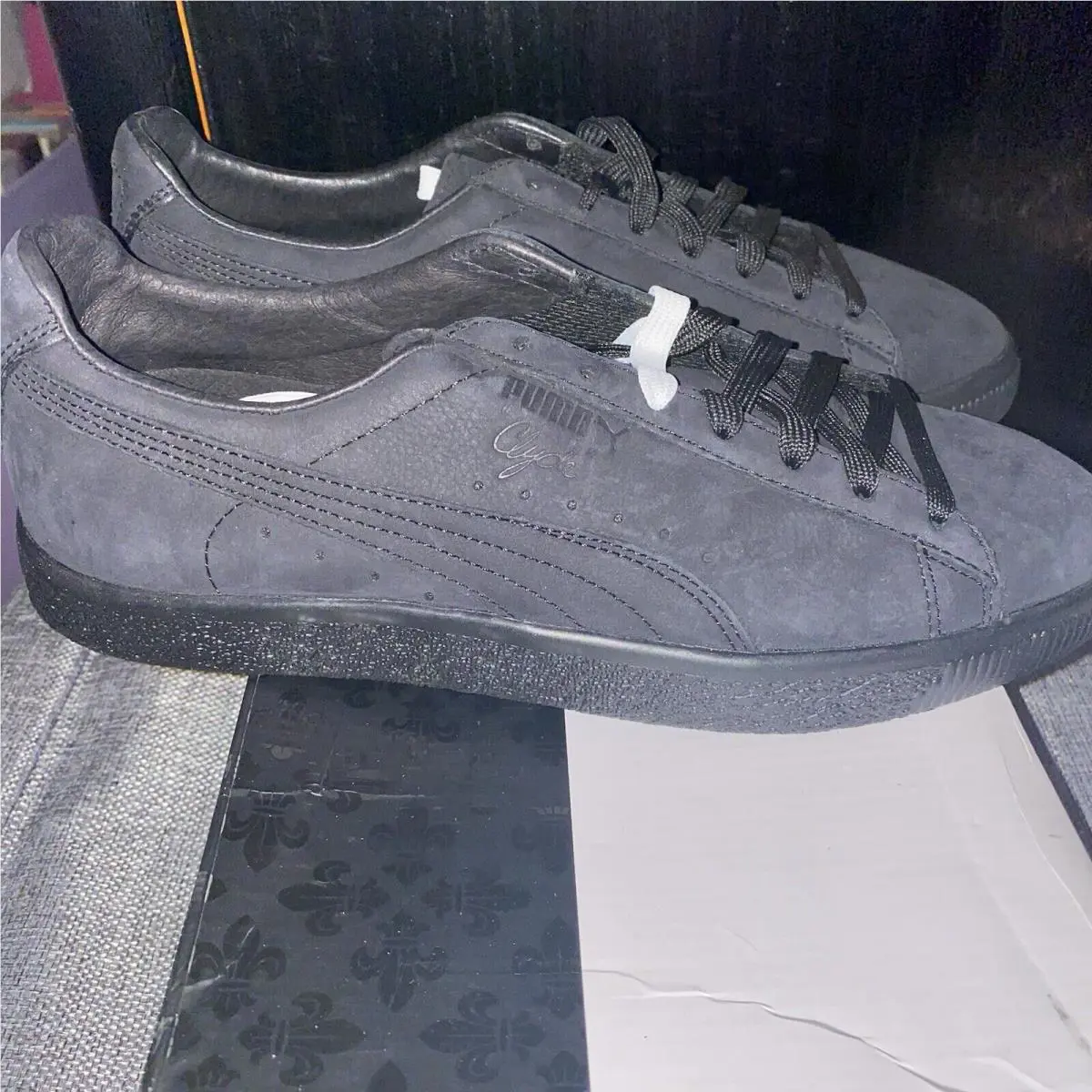 Puma shoes - Puma x En Noir Clyde Fleur de Lis - Black 0