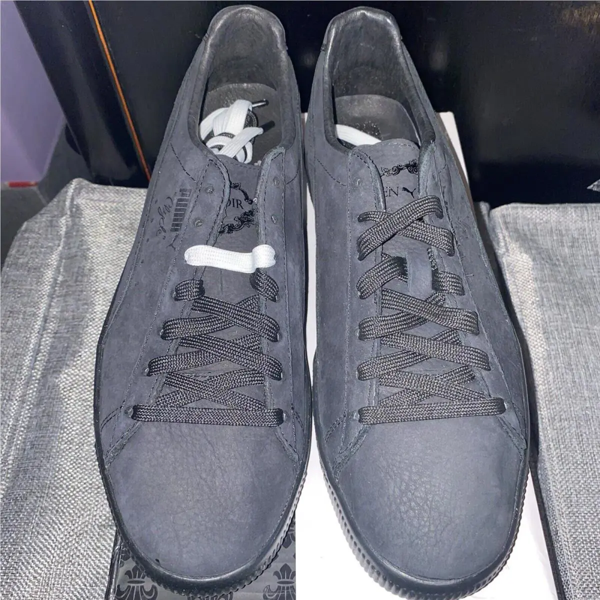 Puma shoes - Puma x En Noir Clyde Fleur de Lis - Black 1